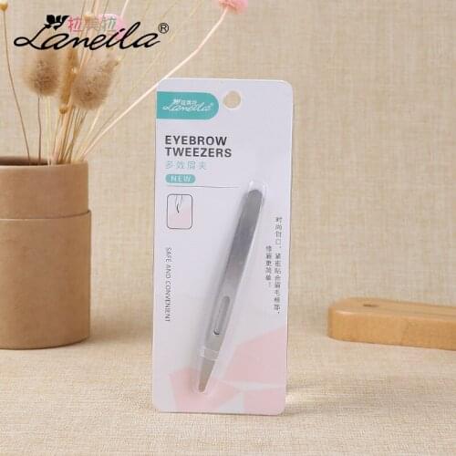 Lameila High Grade Fashion Eyebrow Tweezer Stainless Steel Tweezers Eyebrow Tweezer Tweezers round Mouth A0171