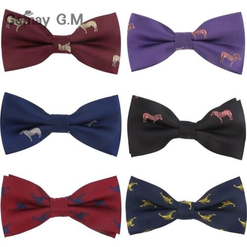Animal Men Bowtie Polyester Shirts Bow Tie For Men Business Wedding Bowknot Adult Cartoon Bow Ties Vestidos Gravata Borboleta