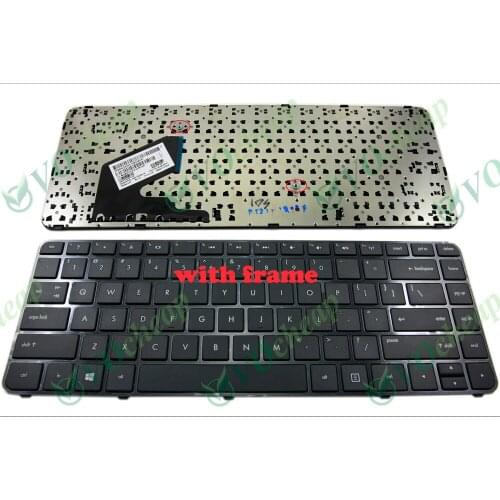 New US Laptop keyboard for HP Pavilion SleekBook TouchSmart 14-b109wm 14-b124us -b137ca -B001XX -B010US -B013CL -B017NR + frame