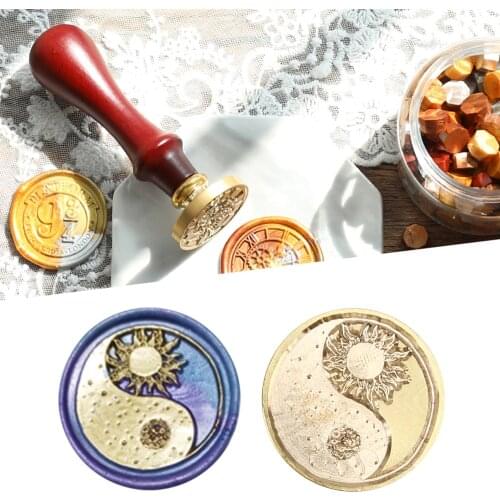 Multi-Style Wax Seal Head Star Moon Sealing Stamp for Wedding Decor Invitation Cards Vintage DIY Handmade Hand Art