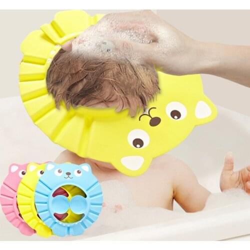 Adjustable Baby Shower Hat Toddler Kid Shampoo Bathing Cap Head Wash Hair Shield Direct Visor Cap Baby Care Headwear Accessories