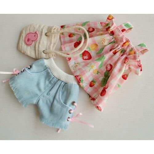 1/6 scale BJD Dress+Short+bag Cute suit for YOSD SD clothes BJD doll accessories,Not included doll,shoes,wig and accessories