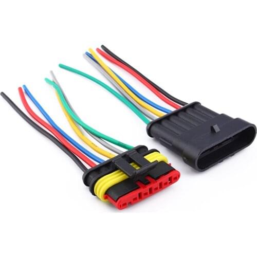 SOONHUA New Connector Connectors 4 Pin Way Car Auto Wire Electrical Connector Plug Plug with cable Waterproof ​Dropshipping