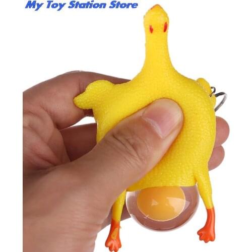 1pcs Surprise Squishy Toy Anti Stress Squeeze Toys Chicken&Eggs Laying Hens Funny Gadgets Novelty Autism Mood Relief Wholesale