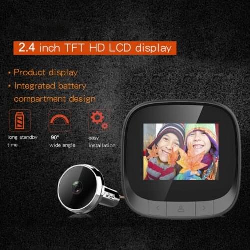 T3LB Smart Video Doorbell Camera 2.4'' TFT High Definition Screen 110 Degree Extra-wide View Angle Internal Storage