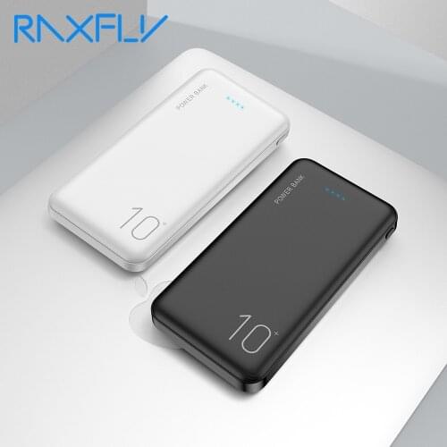 RAXFLY Power Bank 10000mAh Powerbank For Xiaomi mi Power Bank External Battery Mobile Portable Charger LED Poverbank Power Bank