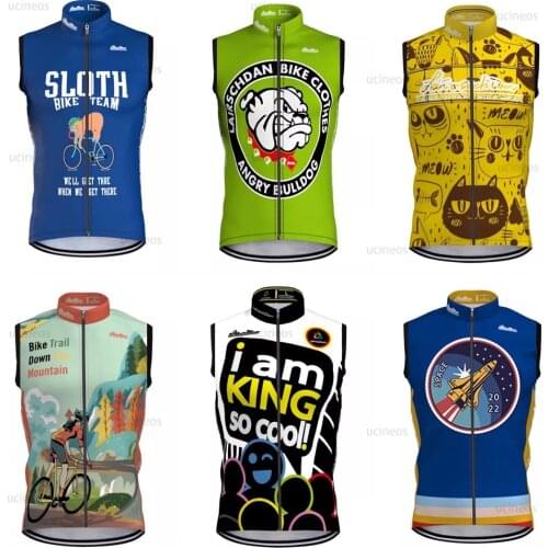 High Quality Vest Summer Sleeveless Cycling Jersey Lightweight Breathable Outdoor Bike Vest MTB Men Bike Jacket Team Clothing