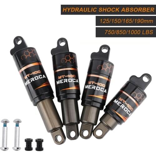 Bicycle Air Rear Shock 125mm 150mm 165mm 190mm MTB Air Spring Shock Absorber For Mountain Downhill Bike Scooter Rear Shocks