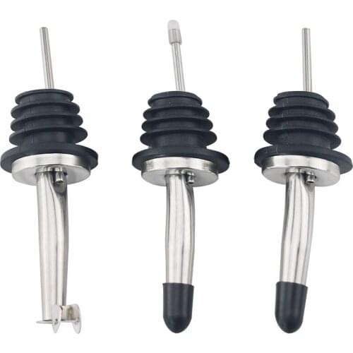 1Pcs Wine Stoppers Black for Beer Oil Champagne Bottle Stainless Steel High Cover Party Utensil Lid Pourers Wine Cap