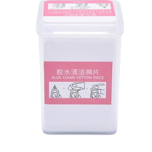 200Pcs Pure Cotton Nails Pads Paper Cleaner Lint-Free Nail Wipes