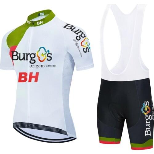 2021 TEAM BH White Cycling Clothing Bike Jersey Ropa Quick Dry Mens Bicycle Summer Cycling Jerseys 20D Gel Pad Bike Shorts