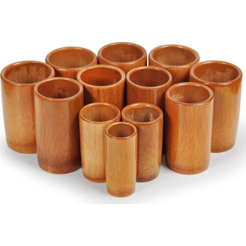 Traditional Chinese Medicine carbonized Bamboo pot cans plantar Cupping Jar fire cup for back arms foot sole neck spine