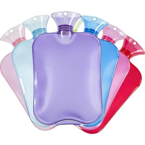 Yooap Water injection hot water bottle pvc large transparent warm water bag 2000ml explosion-proof hand warmers warm foot bag
