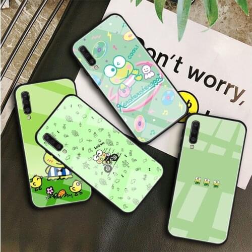 Keroppi Tempered Glass Case For Samsung Galaxy A 10S 10E 20S 20E 30S 40 50S 60 70 80 90 6 7 8 Shell