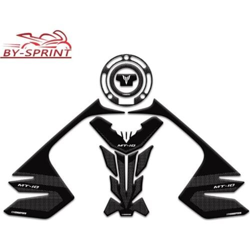 For YAMHA MT10 MT-10 mt 10 LOGO 3D Motorcycle Gel Fuel Tank Decal Sticker Side Pad Gas Fuel Knee Decorative Decal Stickers Kit