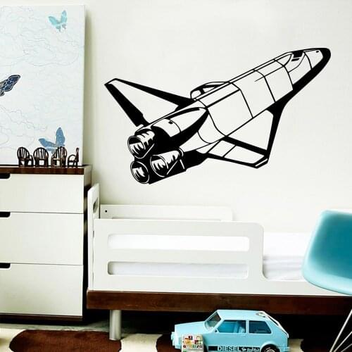 Exquisite Rocket Wall Stickers Decorative Sticker Home Decor For Kids Rooms Nursery Room Decor For Bedroom Home Decor Murals
