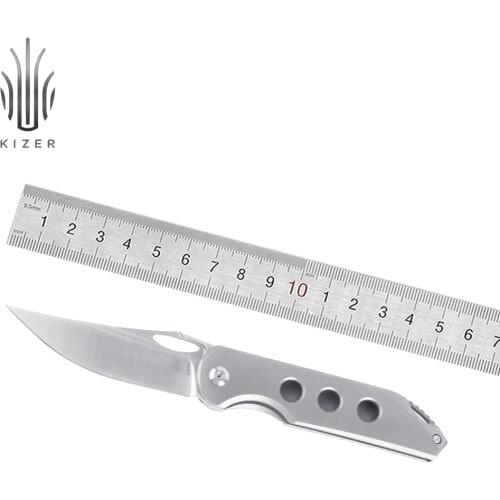 Kizer pocket knife Assassin KI3549A2 2020 new folding knives with titanium handle useful outdoor camping tool