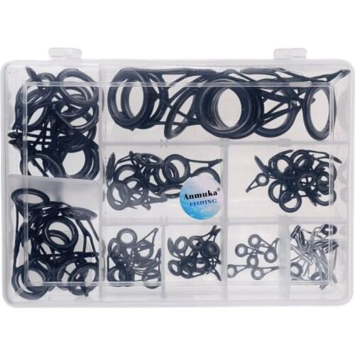 90 Pieces Fishing Rod Guides Sets Sea Fishing Repair Kit Protect the Fishing Line