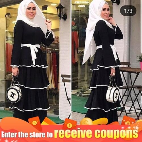 New Dress Vestidos Arabes Elegantes Vestido Musulman Mujer Oman Ropa Mujer Robe Musulmane Femme Baju Muslim Wanita Sukienki