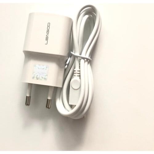 New Travel Charger + USB Cable USB Line For LEAGOO T5 MTK6750T Octa Core 5.5Inch FHD 1920x1080 Free Shipping