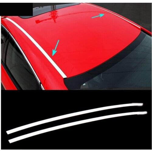 FIT FOR 2016 Honda CIVIC 2PCS CHROME ROOF WINDOW DOOR GATE PILLAR COVER TRIM STYLING LINGING LID BEZEL MOLDING GARNISH STAINLESS