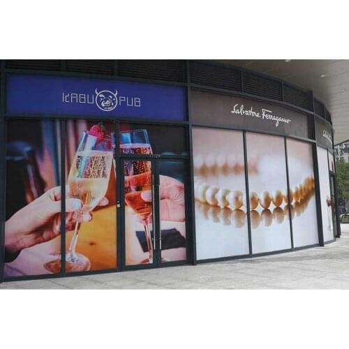 Custom advertising sticker PVC Decal glass wall advertising sticker large size DZ-0022