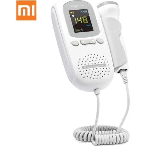 Xiaomi Mijia Andon Portable Home Ultrasonic Heart Rate Fetal Detector Radiationless Baby Heart Rate Monitor Tester Tool