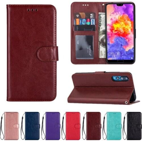 Luxury Leather Case For Huawei P20 P30 P40 Mate 10 20 Pro Lite Y6 Y7 P Smart Plus 2019 PU Business Wallet Stand Phone Cover Bag