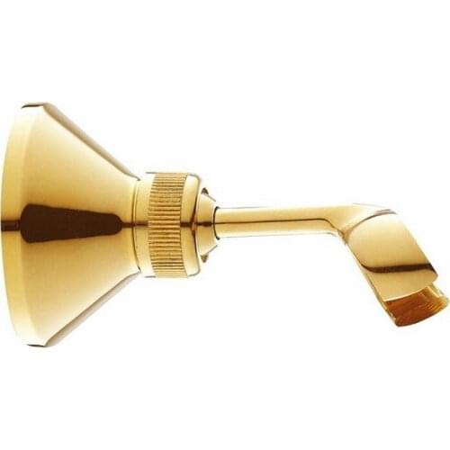 Luxury Gold Color Polished Brass Bathroom Hand Held Mixer Shower Head Holder Bracket Wall Fixture Bathroom Accessory ash063