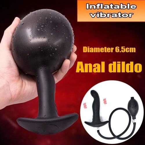 Super Large Out Inflatable Anal Dildo Plug Expandable Butt Plug Pump Anal Massager Vibrator Anal Balls Sex Toys For Man Gay