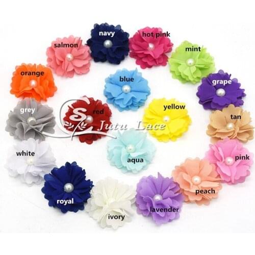 300 pcs/ lot , shabby CHIFFON flowers , tutu chiffon flowers for hair accessories