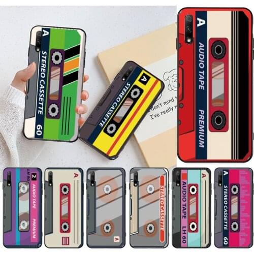 YJZFDYRM Vintage Cassette tape retro style DIY phone Case cover Shell for Huawei Honor 30 20 10 9 8 8x 8c v30 Lite view pro