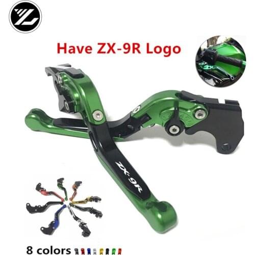ZX-9R)logo For kawasaki ZX9 1994-1997 ZX-9R 1998-1999 2000-2003 CNC Motorcycle Accessories Adjustable Brake Clutch Levers