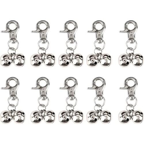 10Set Hardware Bells Collar Pet Charm Pet Jewelry Cat Dog Collar Pendant Necklace Collar Puppy Collar Accessory