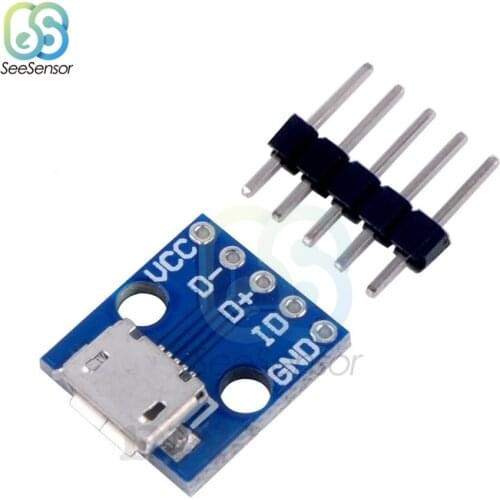 10Pcs Micro USB Power Adapter Board 5V Breakout Switch Power Supply Interface Module for Arduino