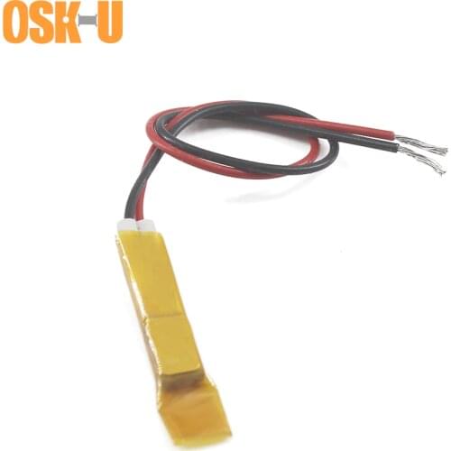 2PCS 12V Constant Temperature PTC Heating Element 10x6x3mm 60/140 Celsius Degree Insulating Film PTC Electric Air Heater Plate