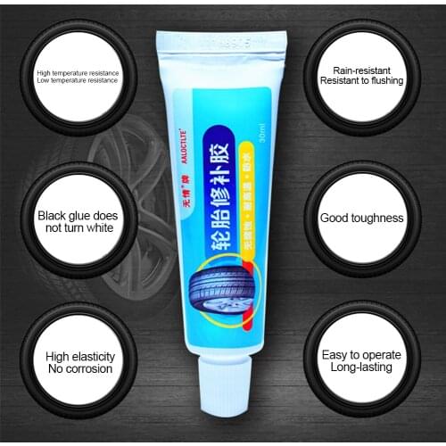 30ml Car Rubbe Trire Glue Repair Tire Adhesive Glue Useful Repairing Rubber Cement Adhesive Auto Car Accessories