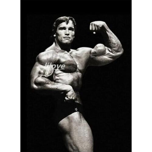 5D DIY Diamond Painting Arnold Schwarzenegger Bodybuilding Posters Embroidery Cross Stitch Art Fitness Wall Art Pictures CV461