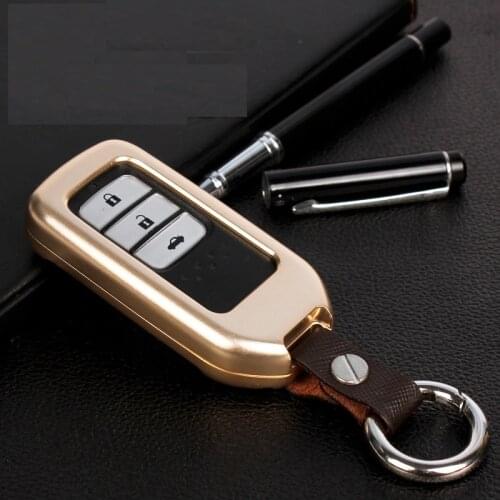 Aluminum Car Key Case Key Cover case Smart Key Shell For Honda Civic CR-V Accord XR-V Spirior Odyssey car Accessories