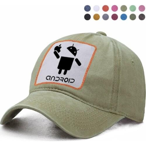 Android Apple System Bone Baseball Cap Dad Trucker Snapback Hat Woman Ponytail Berets Caps Gorras Brand Hats Harajuku Streetwear