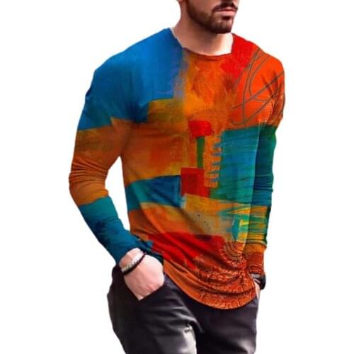 Blouse Long Sleeve Breathable Cotton Blend Round Neck Tops for Daily Life