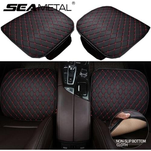 PU Leather Car Seat Cover 5 Seats Four Seasons Universal Automobiles Seat Covers Interior Seat Protector Mat Cushion Accessories