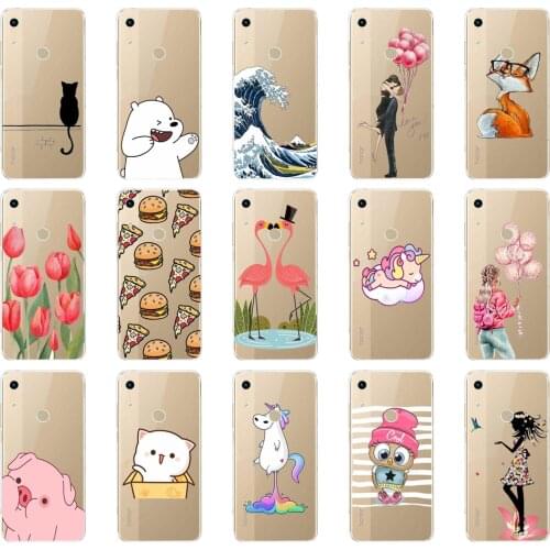 For Honor 8A Case tiger lion animal For huawei honor 8A prime Case Silicone Back Cover Phone Case On Honor 8A wolf