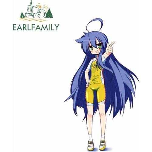 EARLFAMILY 13cm x 7.5cm For Lucky Star Occlusion Scratch Car Stickers Vinyl Material Decal Sunscreen Suitable for VAN RV SUV