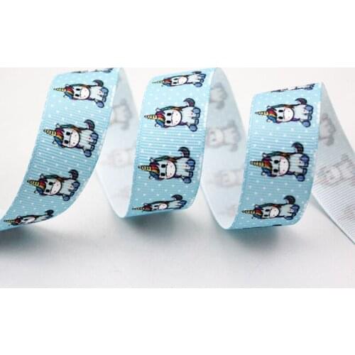 Blue ribbon DIY hair bow accessories hawaii sewing craft wedding decorations weaving 16mm 22mm 25mm 38mm 57mm 75mm