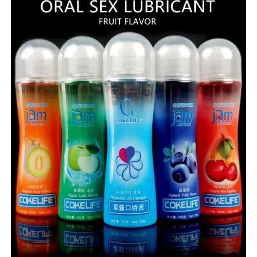 Sex Fruit Lubricant 100 Ml Water-based Grape/Apple/Blueberry/Cherry Oil Vaginal and Anal Gel Adults Product