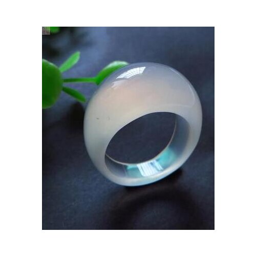 Real green jade ring crystal chalcedony ring tail agate rings men women jewelry lucky stone jade finger ring brand gemstone ruby