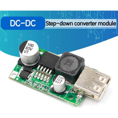 LM2596HV 5V DC-DC Step Down Buck Converter Module 9V 12V 24V 36V 48V to 5V 3A USB Charger Module Board