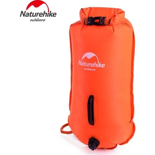 2019 Naturehike Inflatable Swimming Flotation Bag Life Buoy Pool Floaties Dry Waterproof Bag For Swimming Drifting Pink Orange