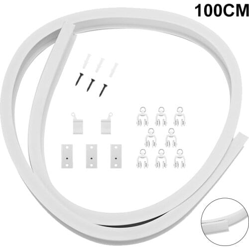Bendable Nano Plastic Curtain Track Rail Bendable Curtain Track Cuttable Bendable Bay Windows For Caravan Curtain Accessories